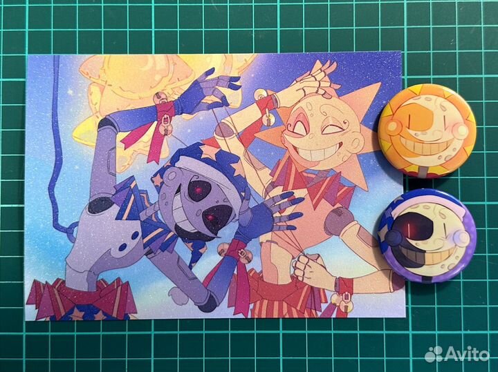 Значки и открытки фнаф 9 Fnaf Security Breach