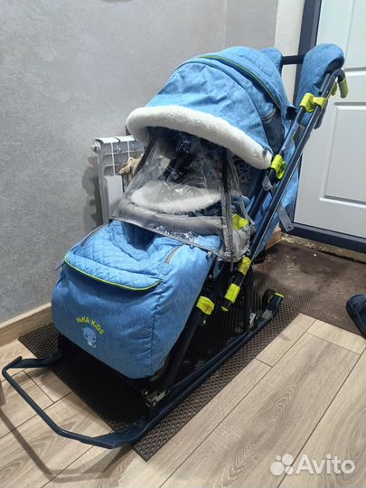Санки коляска ника 7-7/1