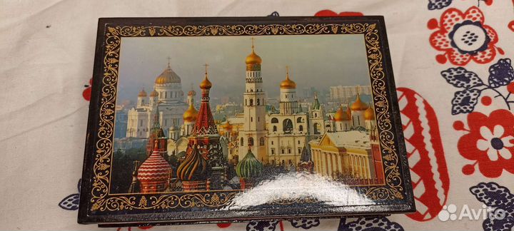 Шкатулка деревянная, расписная