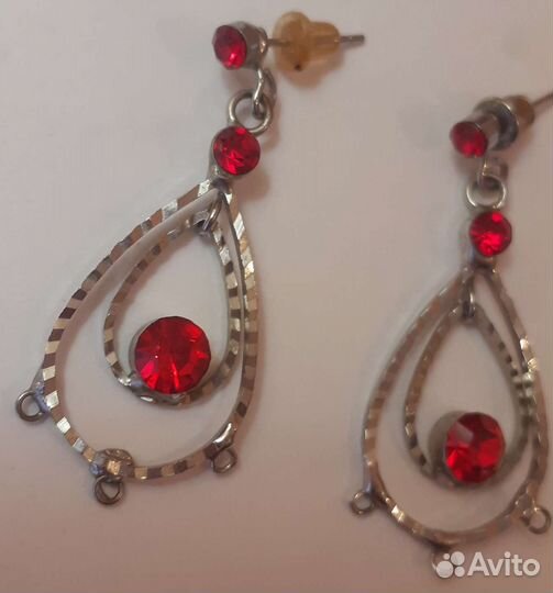 Серьги из мельхиора СССР