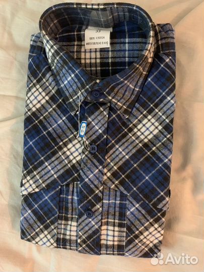 Рубашка в клетку подростковая