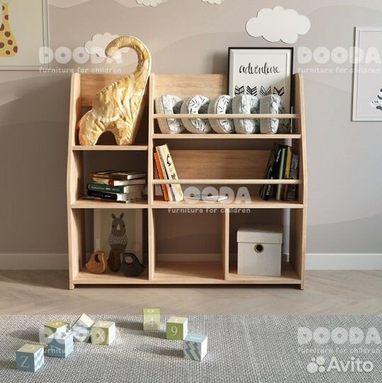 Стеллаж детский для книг Bummi 5 Монтессори