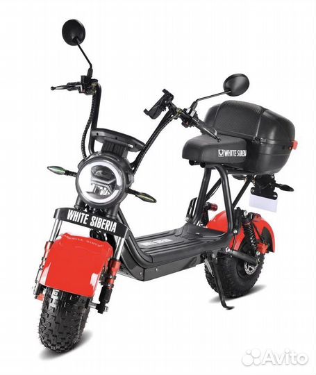 Электроскутер White Siberia Mini R 2.0 Red New