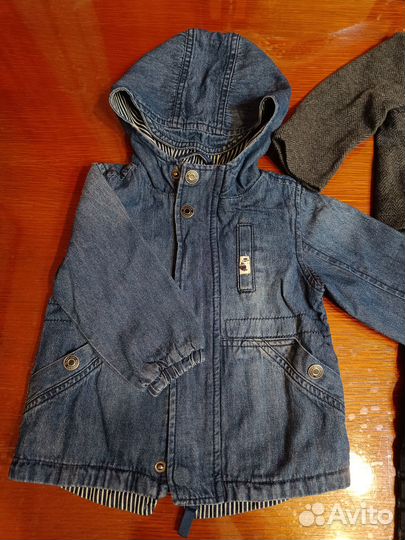 Джинсовка шерстяной костюм на мальчика 1.5 года