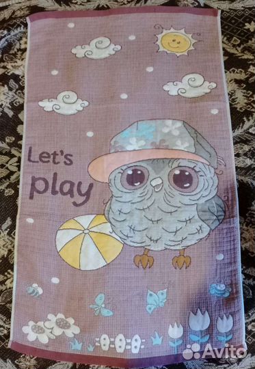 Полотенце стеганый лен новое