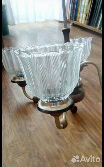 Хрустальная люстра СССР винтаж