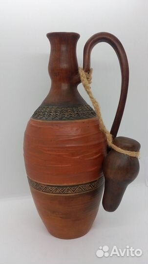 Бутылка керамическая