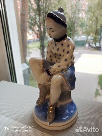 Статуэтка фарфор СССР фигуристка