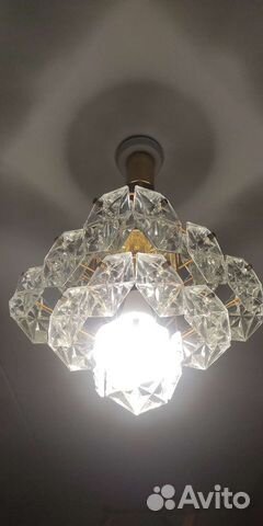 Хрустальная люстра СССР винтажная