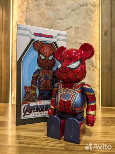 Фигура Bearbrick Iron Spider Man