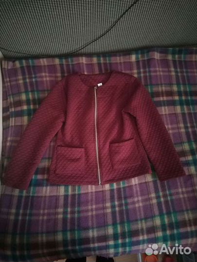 Пиджак бордовый для девочки