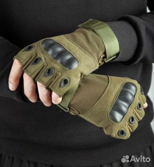 Перчатки тактические беспалые страйкбол