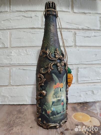 Подарочная бутылка к новому году