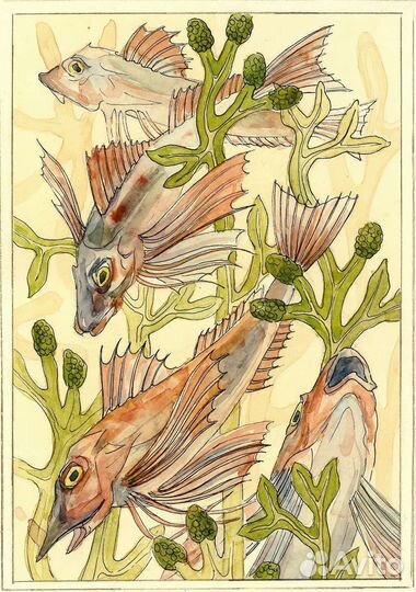 Акварельная открытка