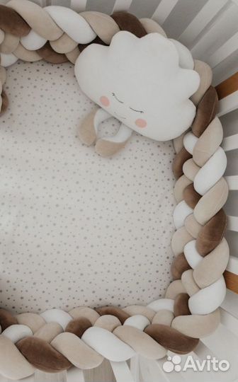 Бортик косичка в кроватку 360 см