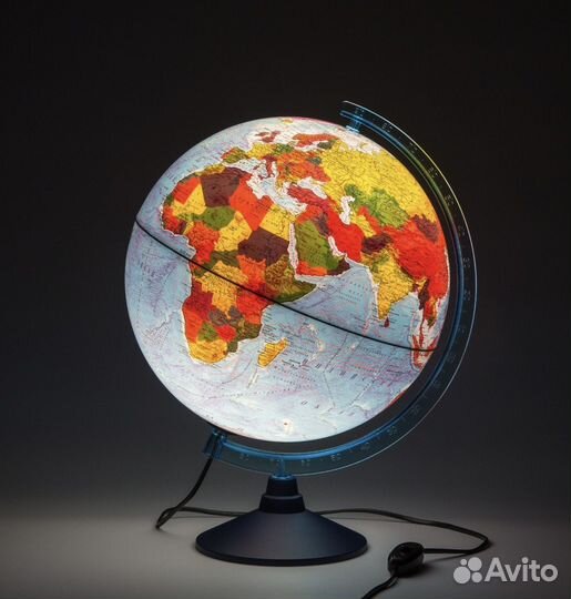 Глобус физико-политический 32см в диаметре
