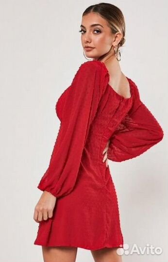 Красное платье MissGuided 44-46