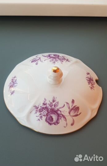 Крышка от супницы Bohemia Чехословакия