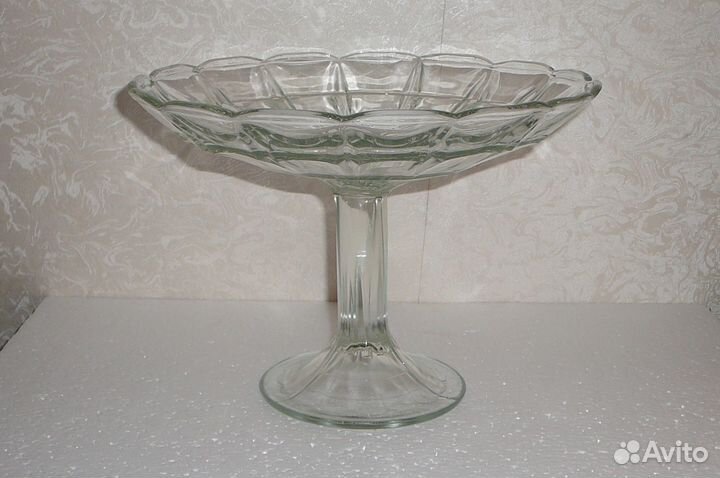 Ваза для фруктов. Стекло. Без трещин и сколов