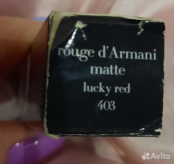 Giorgio armani помада красная