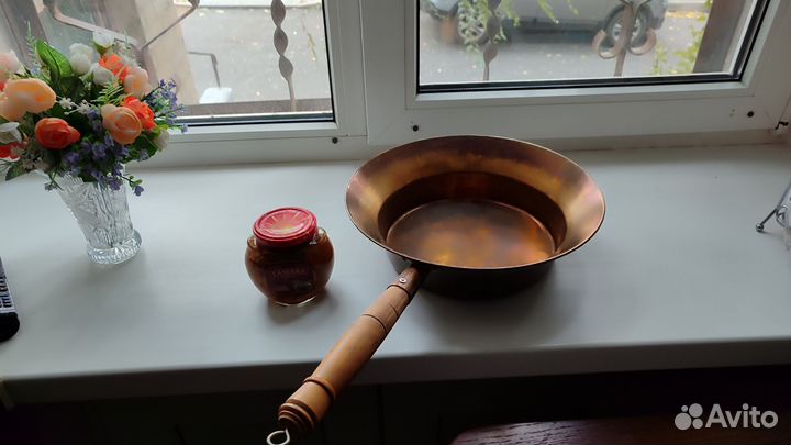 Латунный таз для варенья