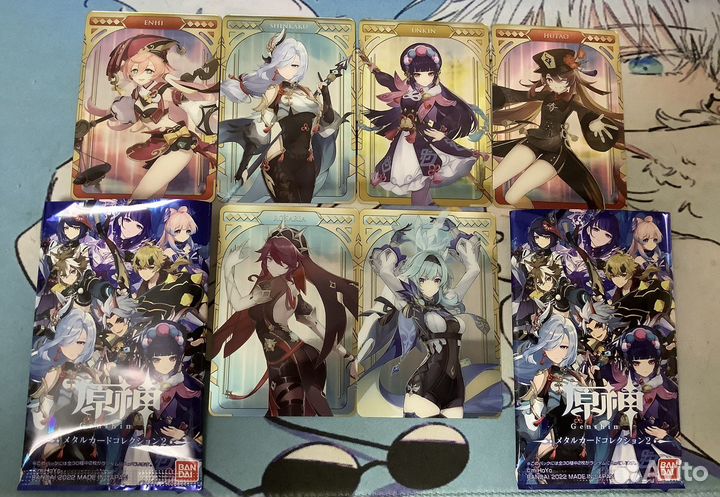 Продам оригинальные карточки по Gensin Impact