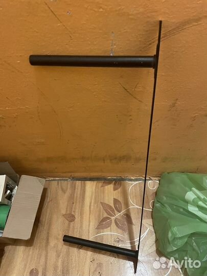 Полка настенная IKEA черный лак