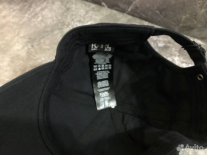 Кепка karl lagerfeld с чел розовая/ черная новая