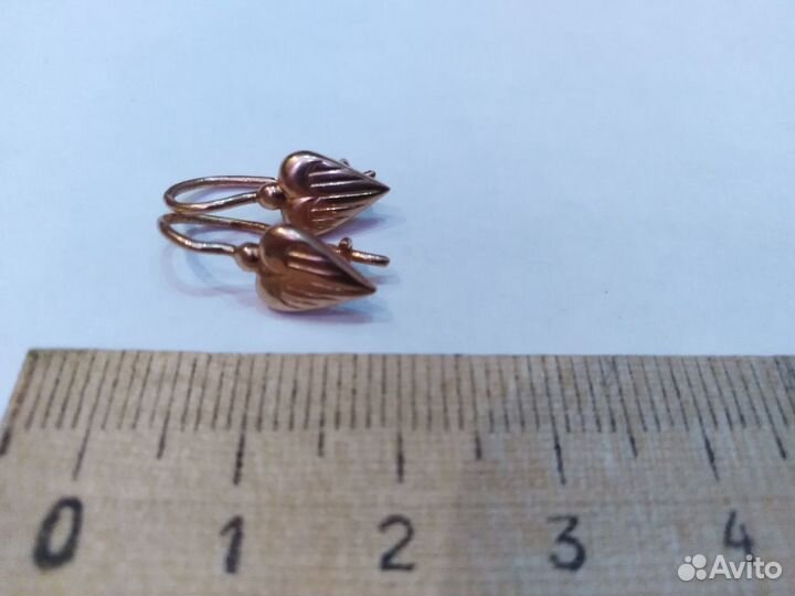 Золотые серьги СССР