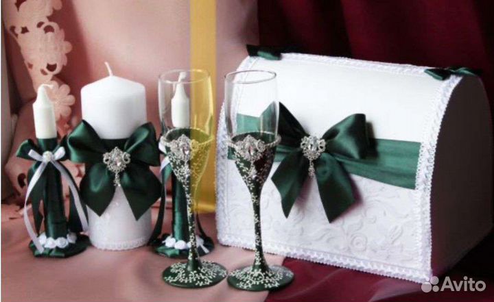 Свадебные аксессуары, Свадебная казна,бокалы, очаг
