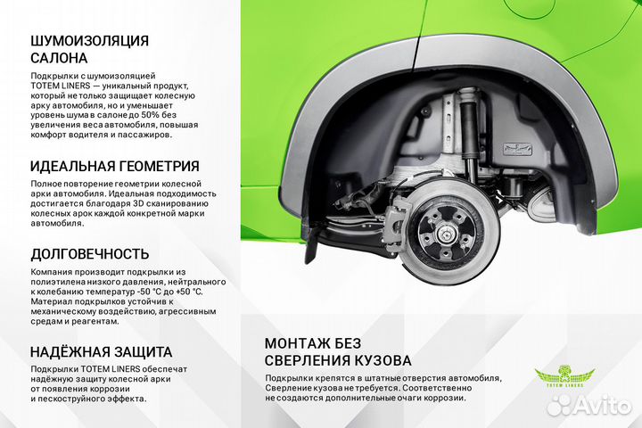 Подкрылок с шумоизоляцией подходит для volkswagen