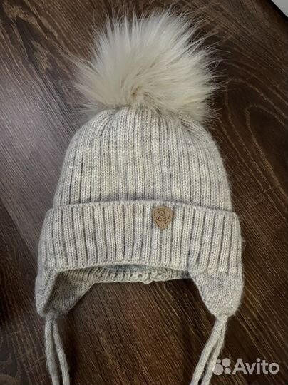 Шапка для новорожденного зима