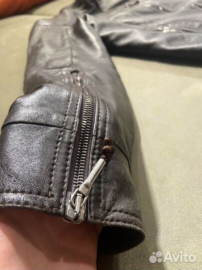 Кожаная куртка мужская (М размер)