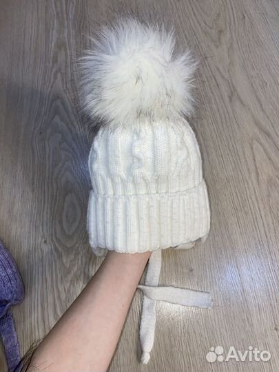 Шапка зима белая