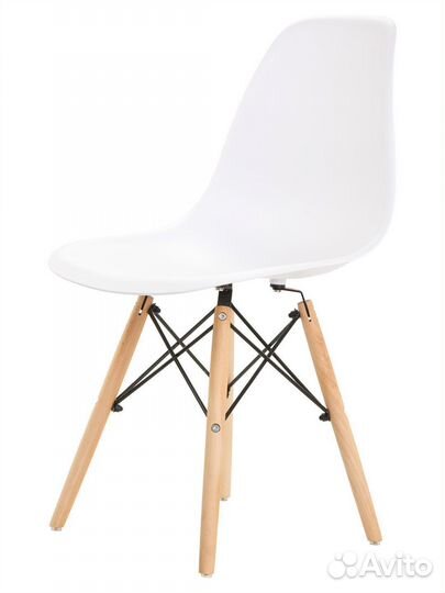 Стул в стиле eames DSW,белый, 3 шт