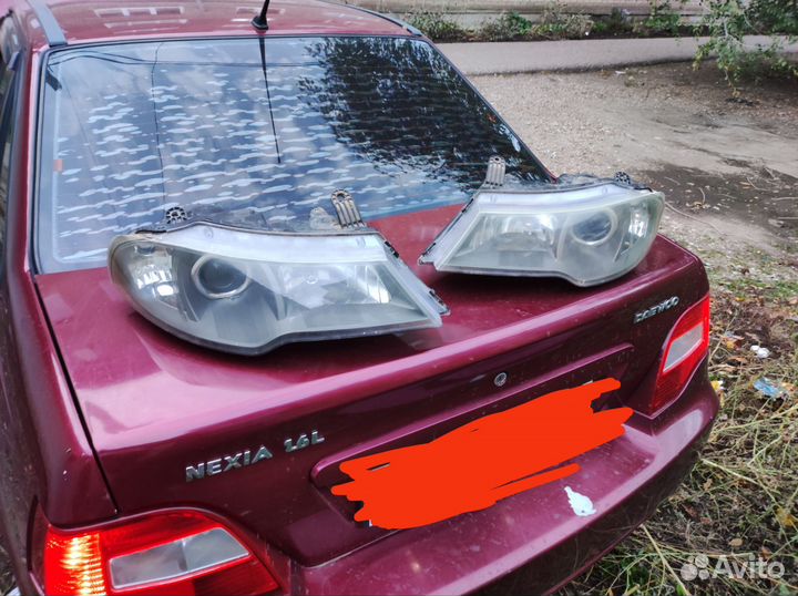 Передние фары на daewoo nexia n150