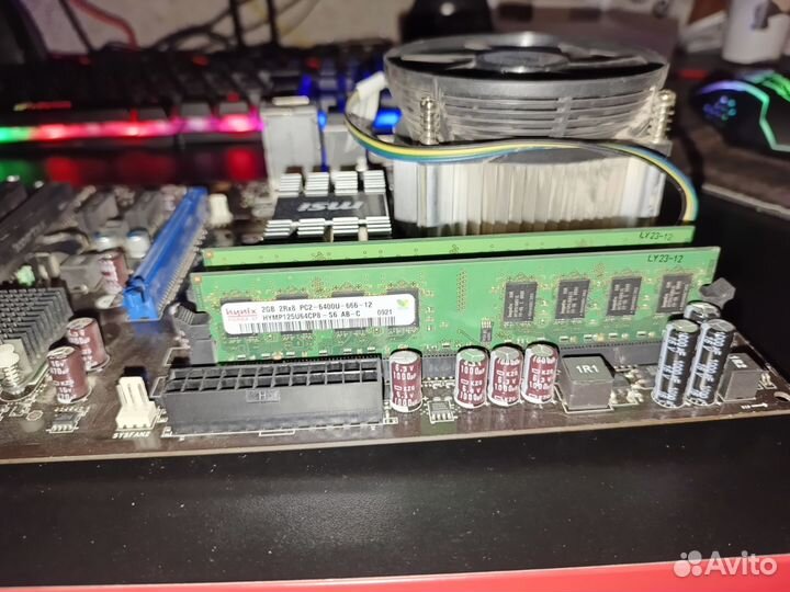 Комплект мать проц ram