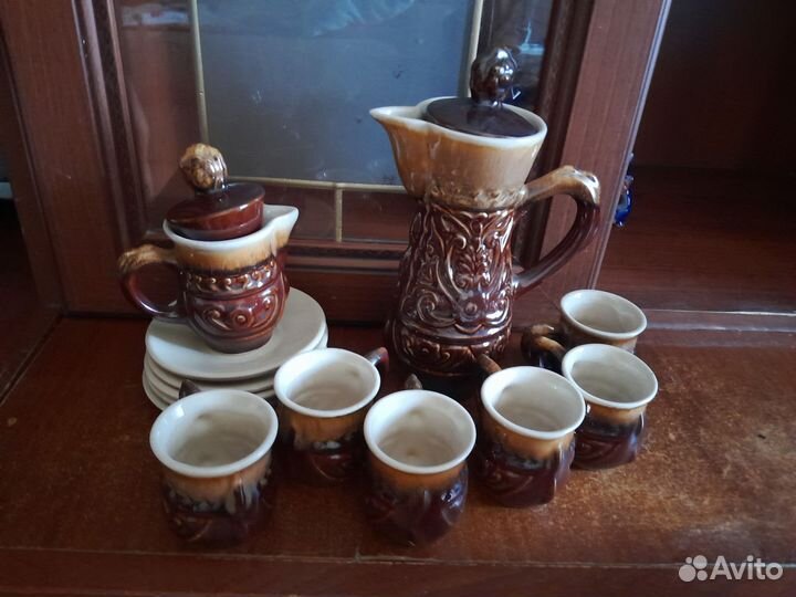 Набор рыбки и кофейный сервиз СССР, каска СССР