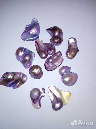 Жемчуг барочный, пирит, кварц и др