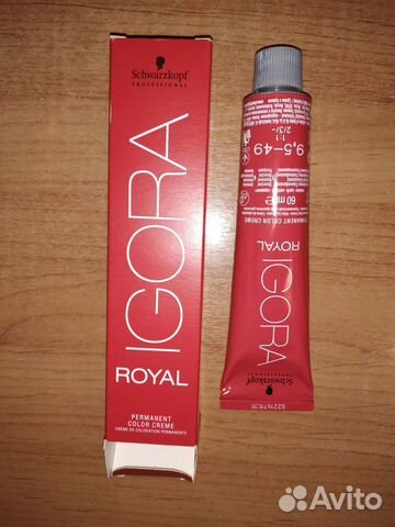 Краска для волос Igora Royal 9,5-49 Светлый блонд