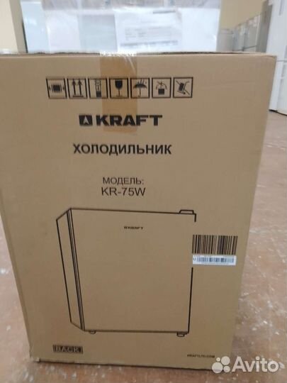 Новый холодильник Kraft KR-75W в упаковке