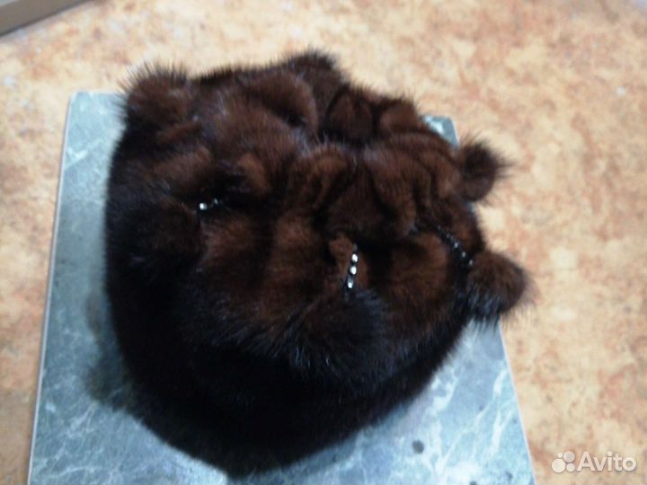 Шапка норковая женская