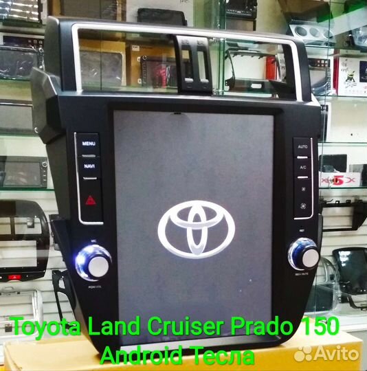 Toyota Land Cruiser Prado магнитола Android Тесла