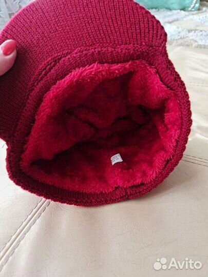 Шапка на флисе с козырьком