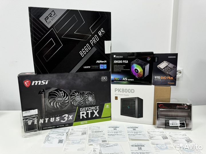 Игровой пк на i5 12400 и RTX 3070