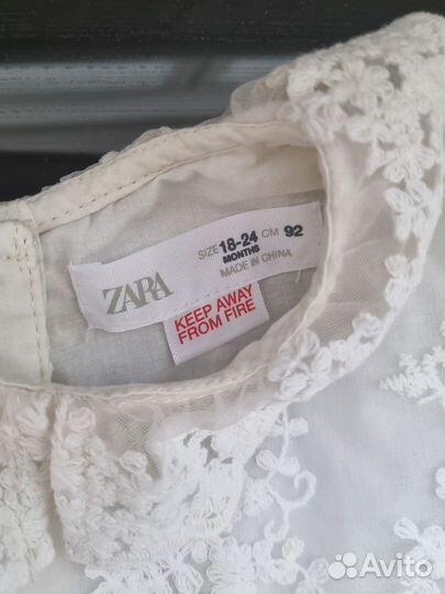 Платье Zara 86-92 + туфельки 23р