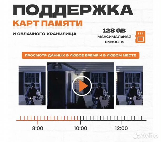 Уличная беспроводная поворотная камера 4G