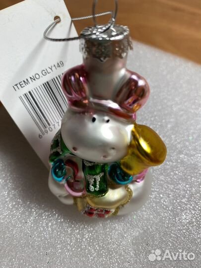 Елочные игрушки Бегемотик