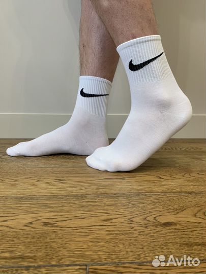 Носки nike everyday белые высокие