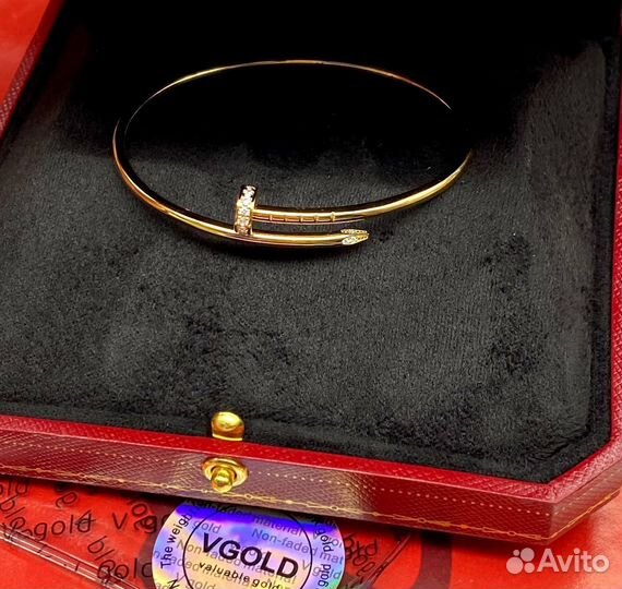 Тонкий браслет гвоздь Cartier